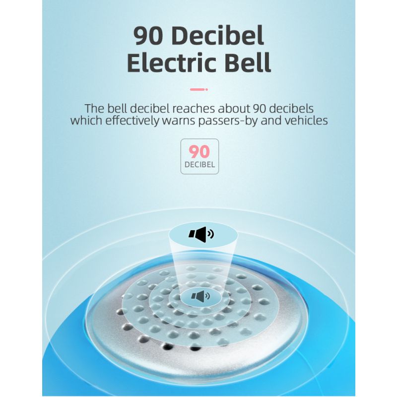 Timbre de ciclismo eléctrico ROCKBROS, bocina de 90 dB, resistente a la lluvia, para manillar de bicicleta MTB, anillo de carcasa de Gel de sílice, timbre para bicicleta, accesorios para bicicleta