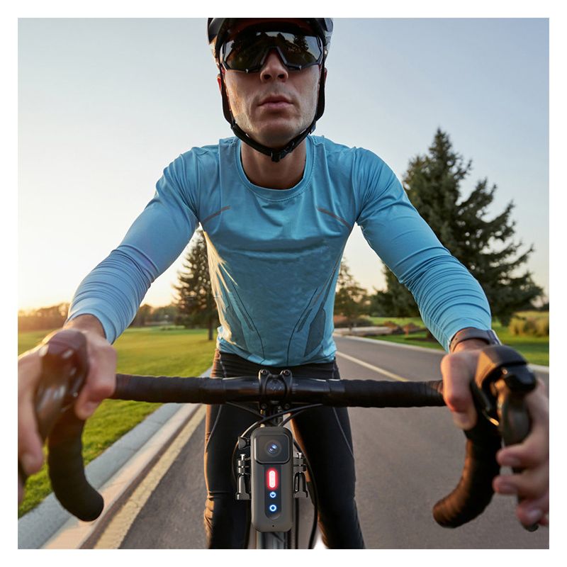 Grabador de bicicleta 1080P, luz trasera de bicicleta, cámara Walkman Vlog portátil multifuncional