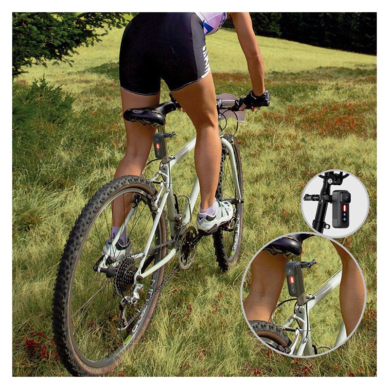 Grabador de bicicleta 1080P, luz trasera de bicicleta, cámara Walkman Vlog portátil multifuncional