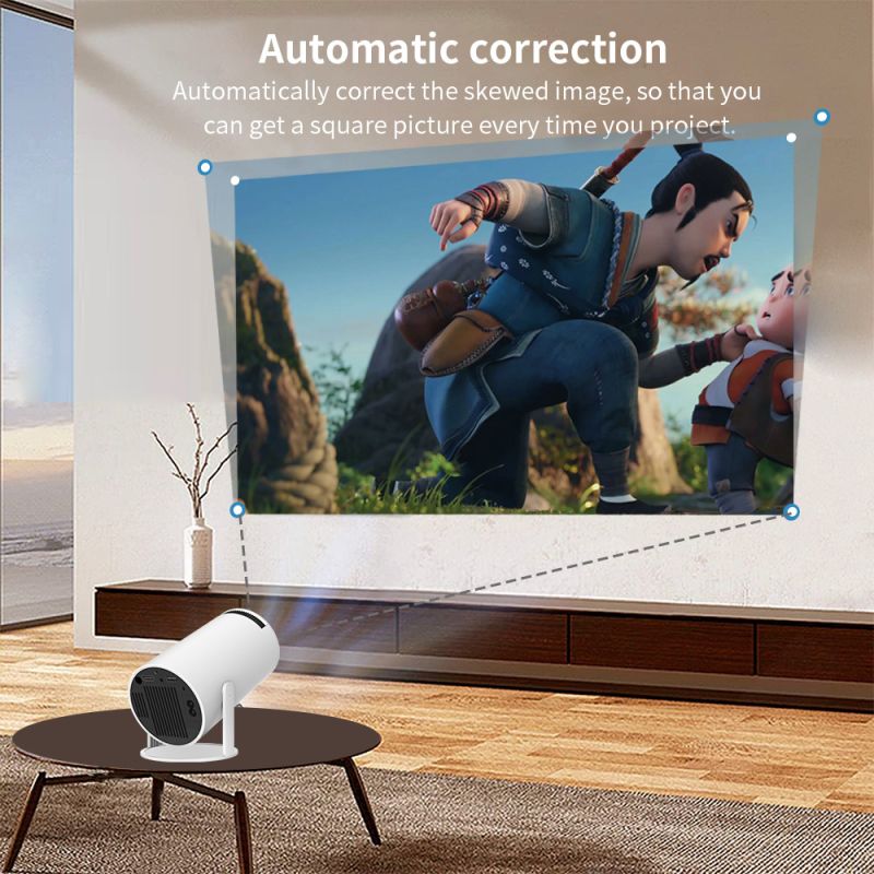 Proyector HY300 Android Wifi proyector portátil inteligente 1280 720P Full HD Oficina Home Theater Video Mini proyector