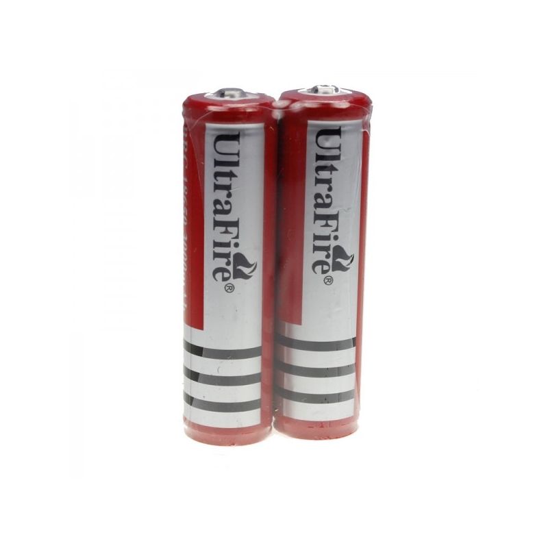 UltraFire BRC 3000MAH 3.7V 18650 Batería con PCB (1 par)
