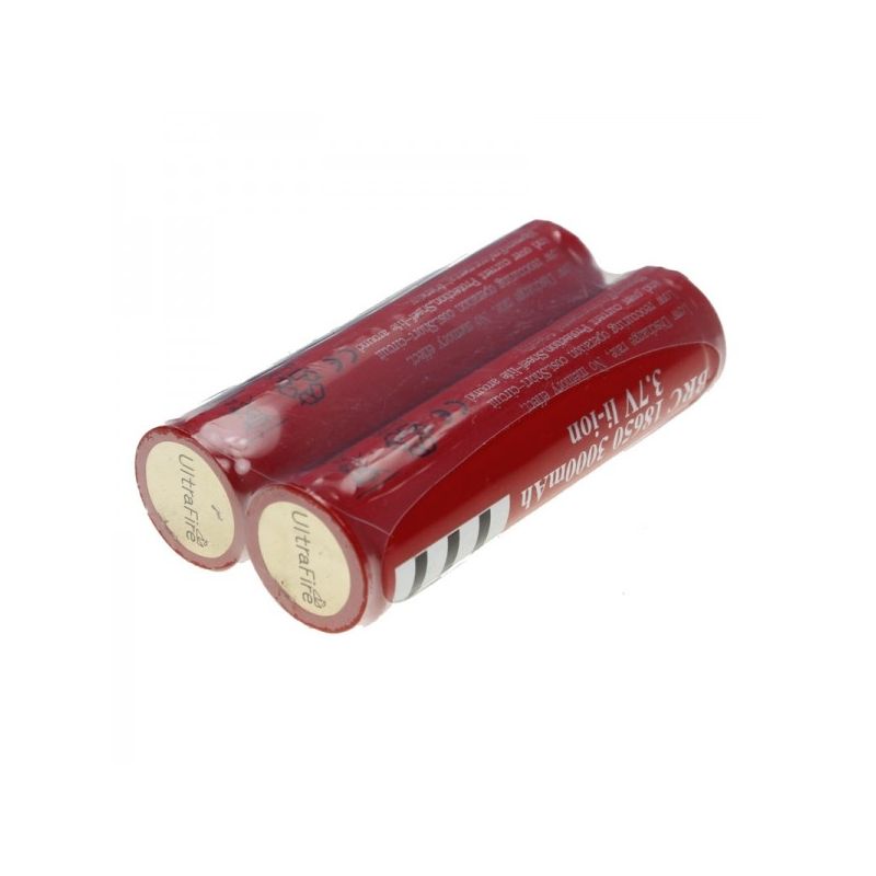 UltraFire BRC 3000MAH 3.7V 18650 Batería con PCB (1 par)