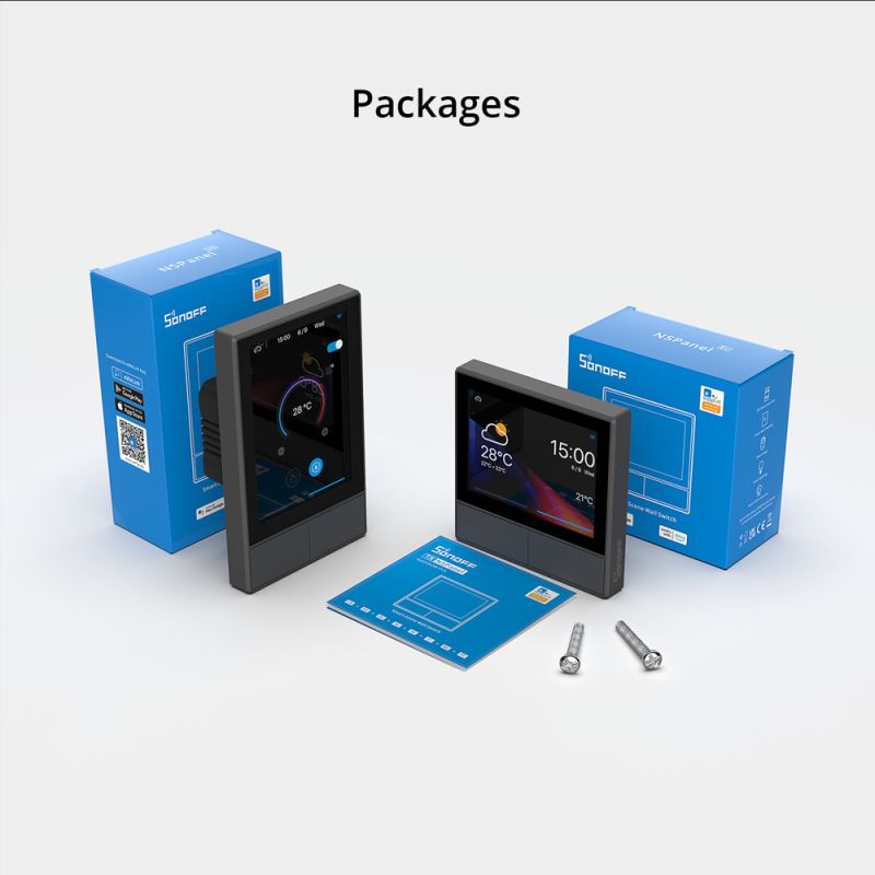 SONOFF NSPanel WiFi escena interruptor inteligente UE/EE. UU. Hogar inteligente Control todo en uno pantalla táctil a través de Ewelink a través de Alexa Google Home Alice