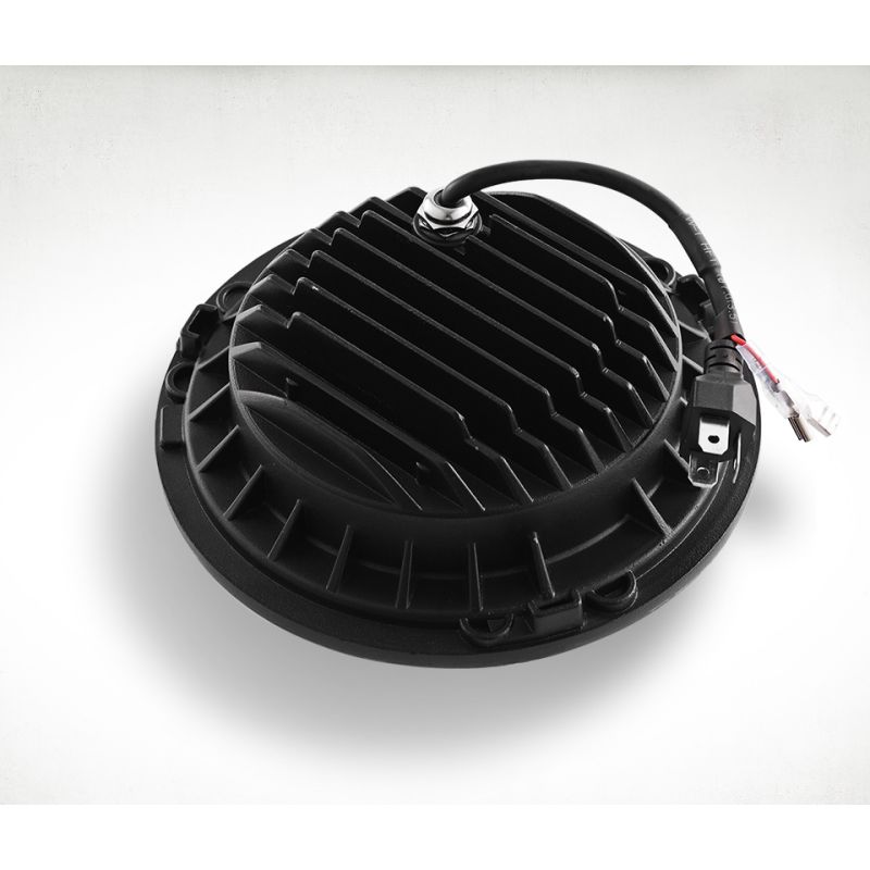 1 par de faros delanteros Led CO LIGHT de 7 pulgadas H4 DRL redondos de 7 pulgadas con Ojo de Ángel amarillo y blanco para Jeep Wrangler Lada Niva 4x4 60W