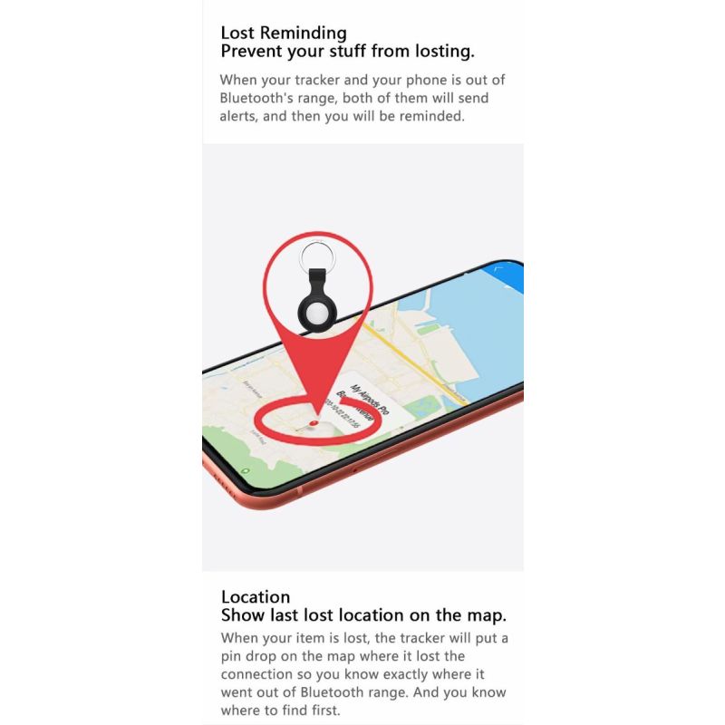 Mini rastreador GPS Bluetooth 4,0 localizador inteligente para AirTag dispositivo antipérdida inteligente localizador GPS llaves móviles buscador de niños y mascotas