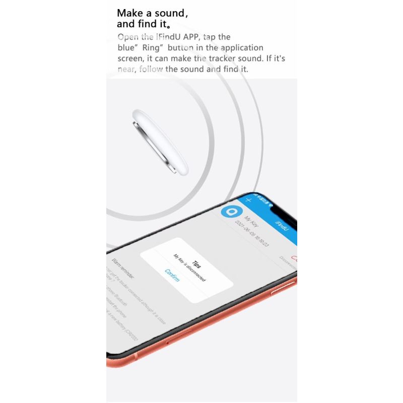 Mini rastreador GPS Bluetooth 4,0 localizador inteligente para AirTag dispositivo antipérdida inteligente localizador GPS llaves móviles buscador de niños y mascotas