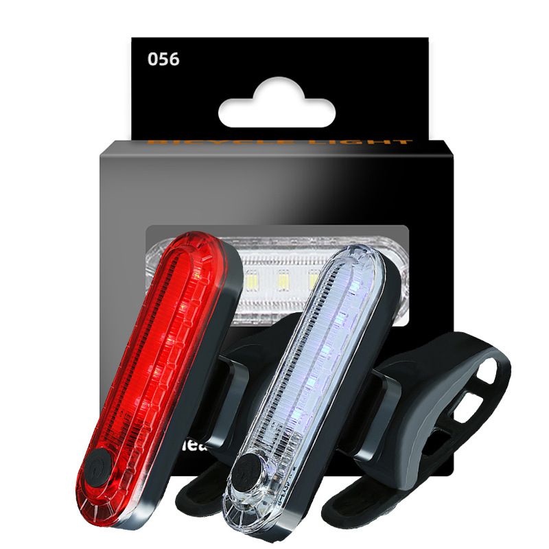 Luz trasera para bicicleta, recargable por USB, luces traseras ultrabrillantes rojas que se adaptan a cualquier bicicleta/casco