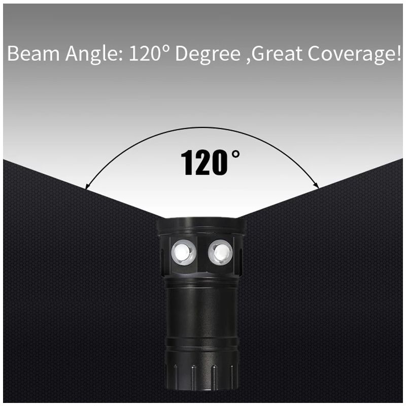 B11 Linterna de buceo LED roja/azul/blanca 80M Luz interior Fotografía Linterna de buceo