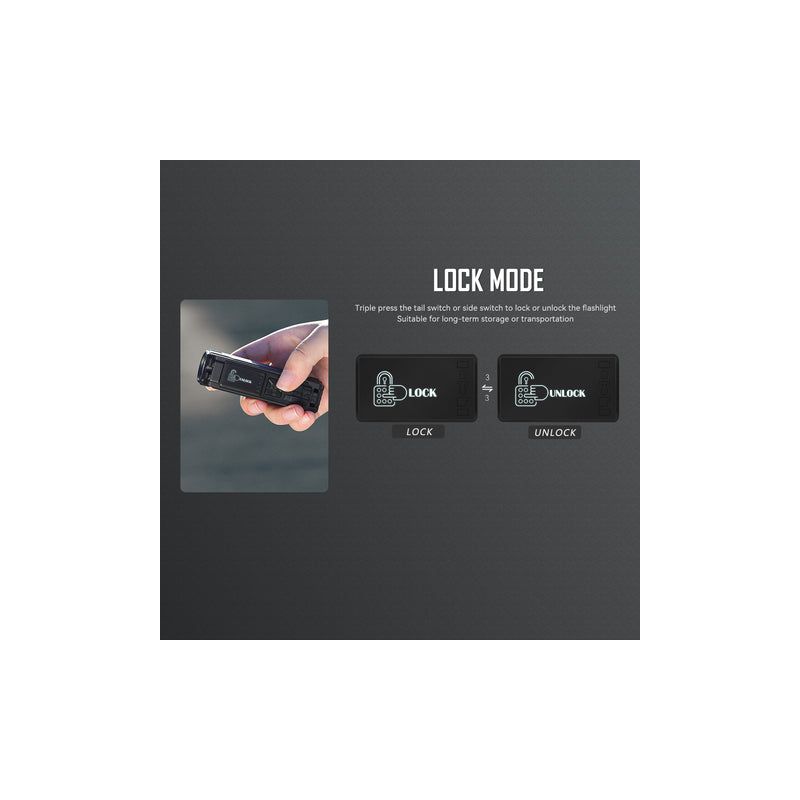 Linterna EDC recargable IMALENT BL50 3600 lúmenes LED tipo C