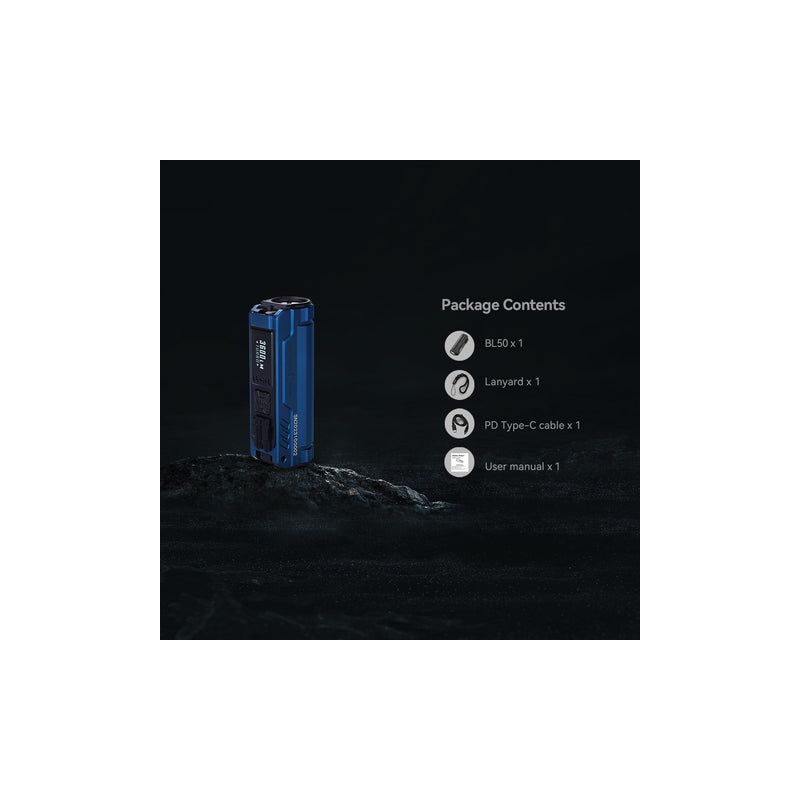 Linterna EDC recargable IMALENT BL50 3600 lúmenes LED tipo C