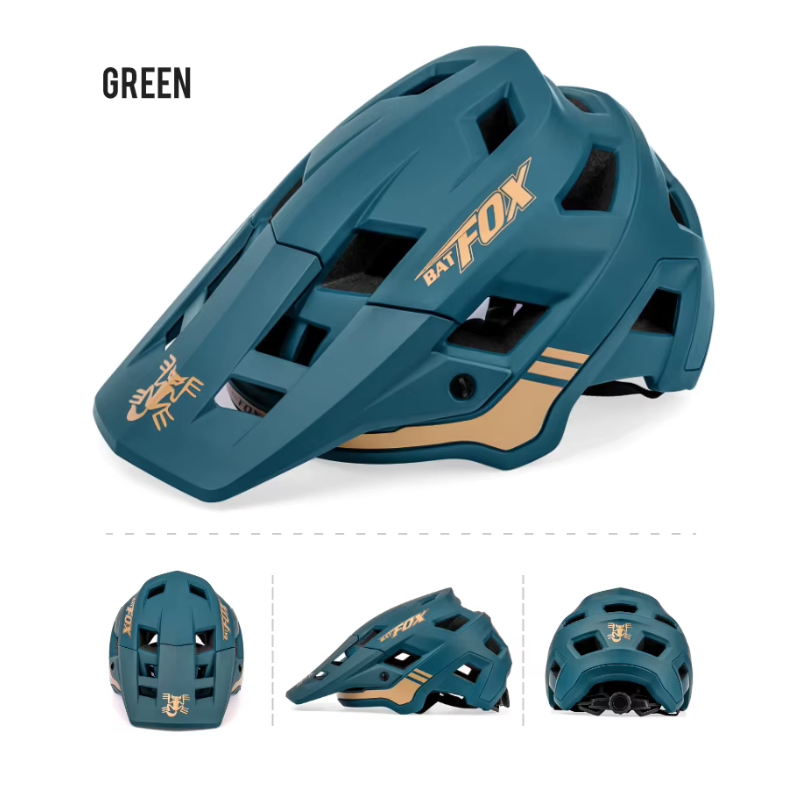 Casco de bicicleta BATFOX, casco de bicicleta de montaña, cascos para hombres, mujeres, adultos y jóvenes