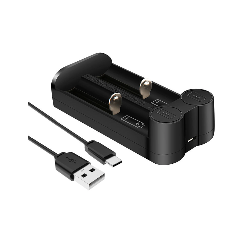 Cargador de batería 21700 para baterías de litio recargables 18650/CR123A/14500