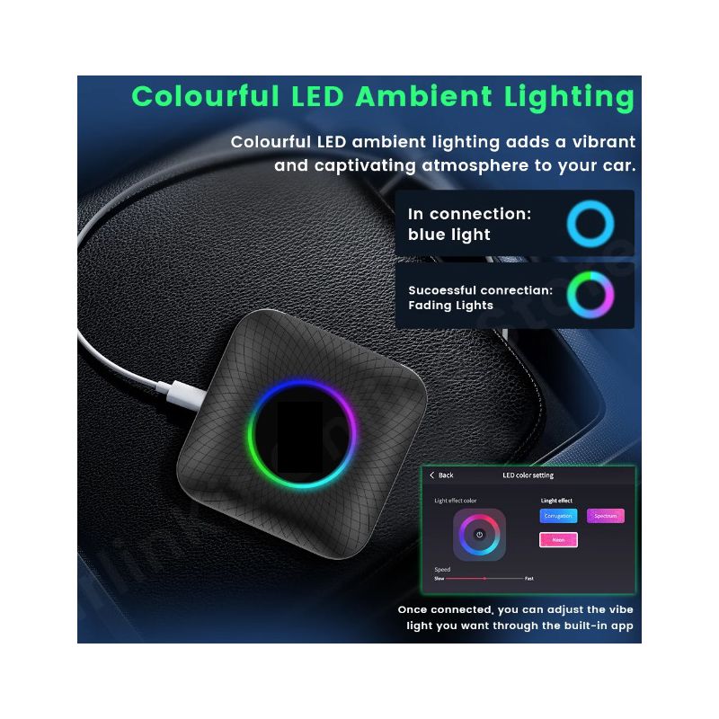 CarlinKit Dispositivo de TV inteligente CarPlay Ai Box Android 13 con cable a inalámbrico CarPlay Android Auto para coches YouTube Netflix