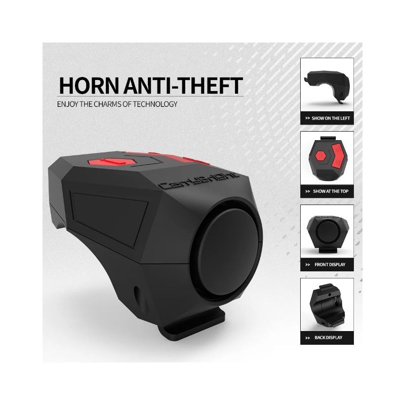 Bocina eléctrica CarryBright CBH3 recargable por USB para bicicleta, bocina fuerte de 120db, bocina de alarma antirrobo para Ciclismo de Carretera de montaña