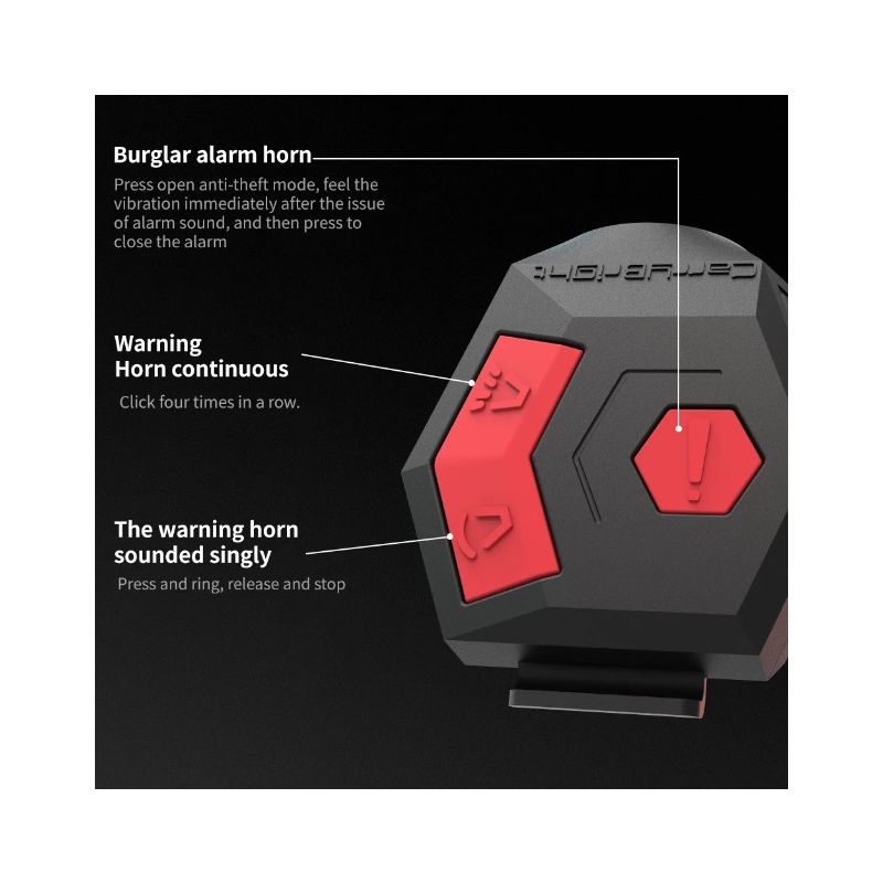 Bocina eléctrica CarryBright CBH3 recargable por USB para bicicleta, bocina fuerte de 120db, bocina de alarma antirrobo para Ciclismo de Carretera de montaña