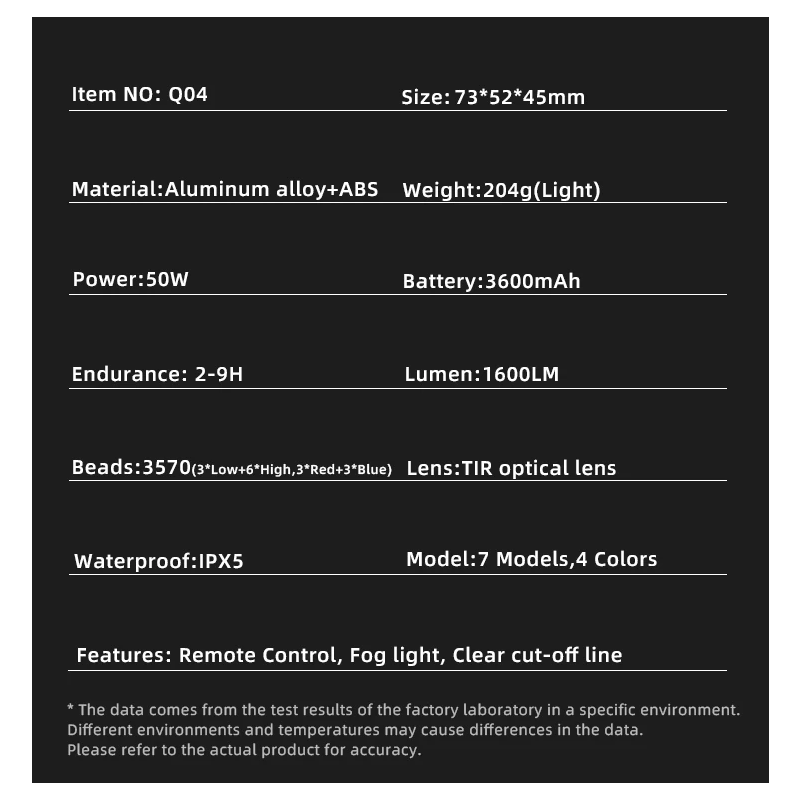 Luces delanteras de bicicleta con cable de corte colgante Nitebeam, luz delantera de bicicleta, luz de bicicleta con control remoto inalámbrico