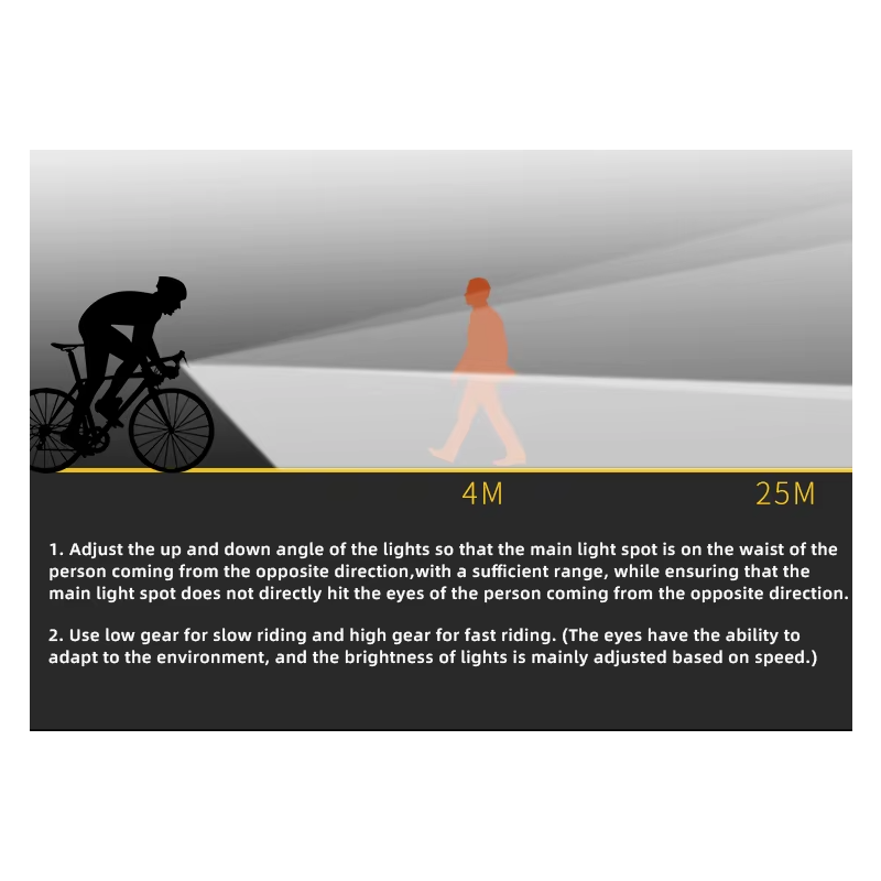 Luces delanteras de bicicleta con cable de corte colgante Nitebeam, luz delantera de bicicleta, luz de bicicleta con control remoto inalámbrico