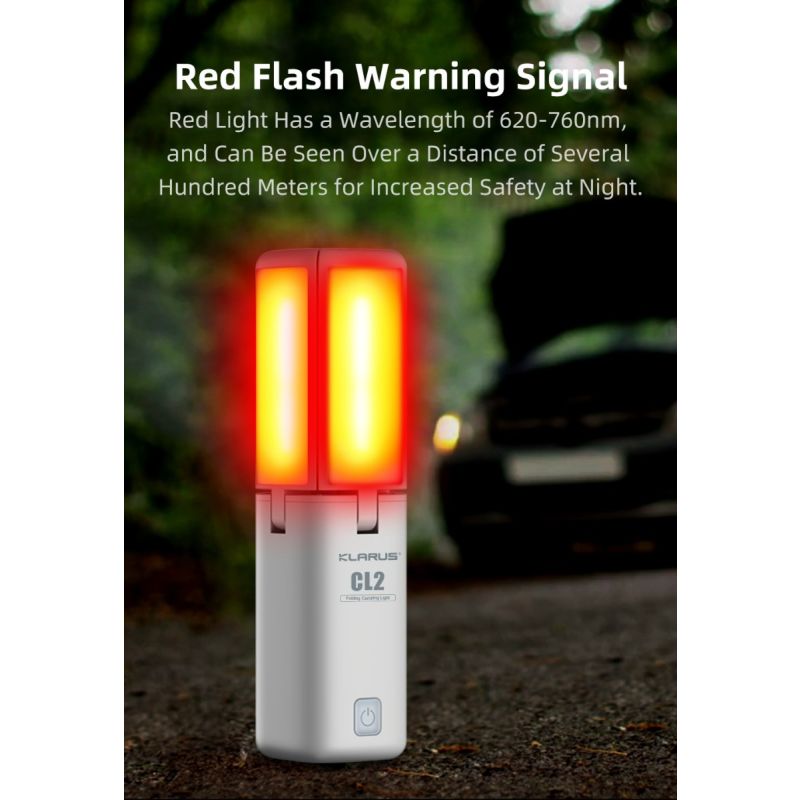 Klarus CL2 750 Lumen Freefolding Eye-caring Camping Light Luz de ambiente/Lámpara de escritorio/Linterna