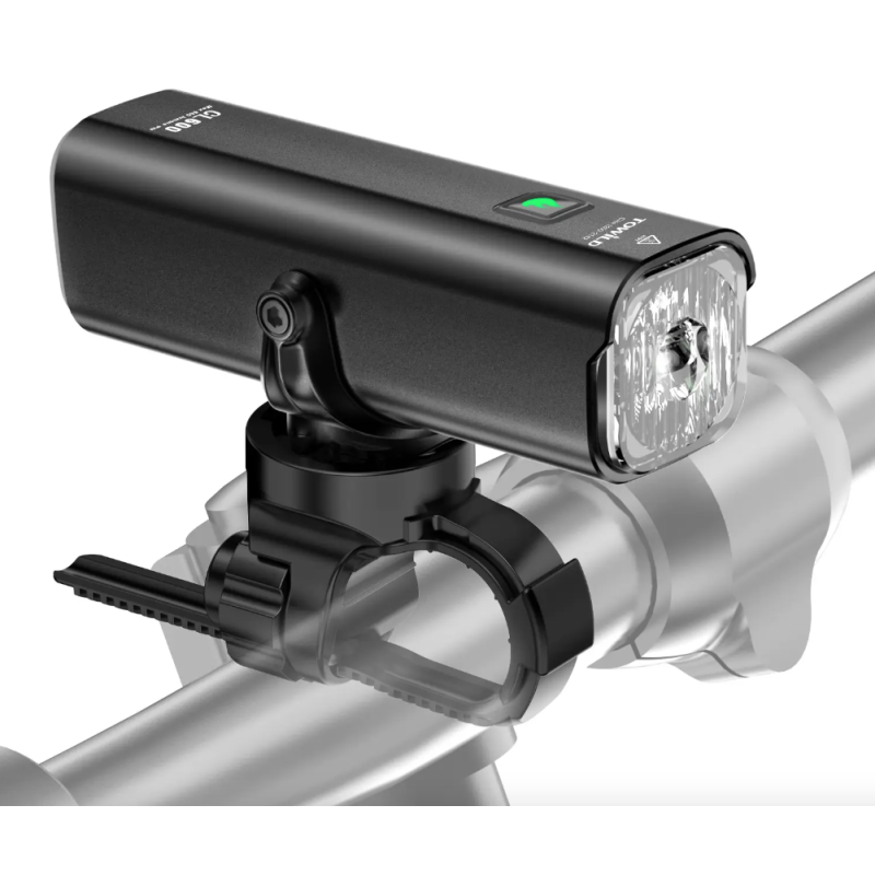 TOWILD CL600 luz frontal para bicicleta, lámpara LED recargable por USB, luz para bicicleta de 2000mAh, faro impermeable, accesorios para bicicleta