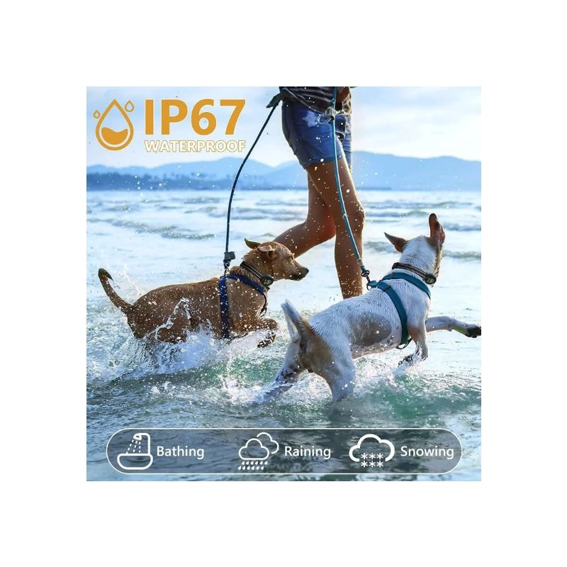 Collar de perro antiladridos automático inteligente, tapón de corteza recargable, deja de ladrar