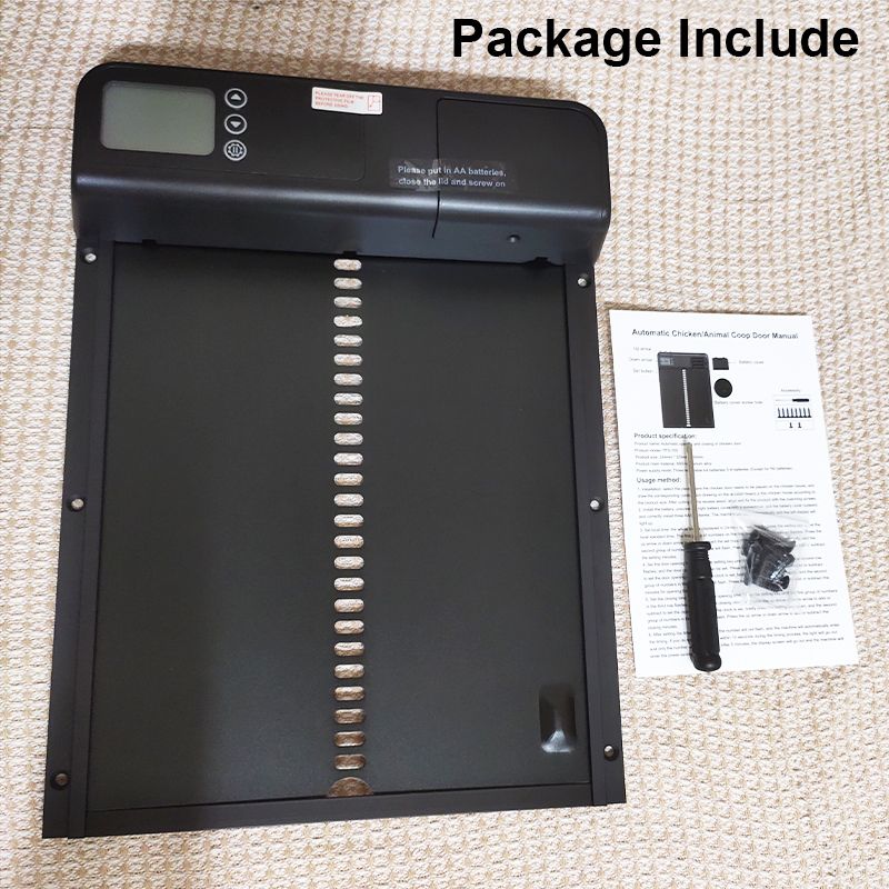 Temporizador automático para puerta de gallinero, Motor inteligente para puerta de casa de pollo, jaulas impermeables para mascotas, puerta, accesorios para granja al aire libre