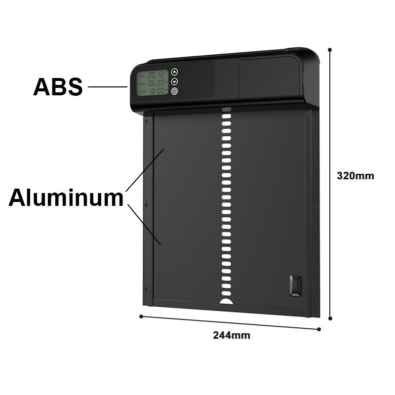 Temporizador automático para puerta de gallinero, Motor inteligente para puerta de casa de pollo, jaulas impermeables para mascotas, puerta, accesorios para granja al aire libre