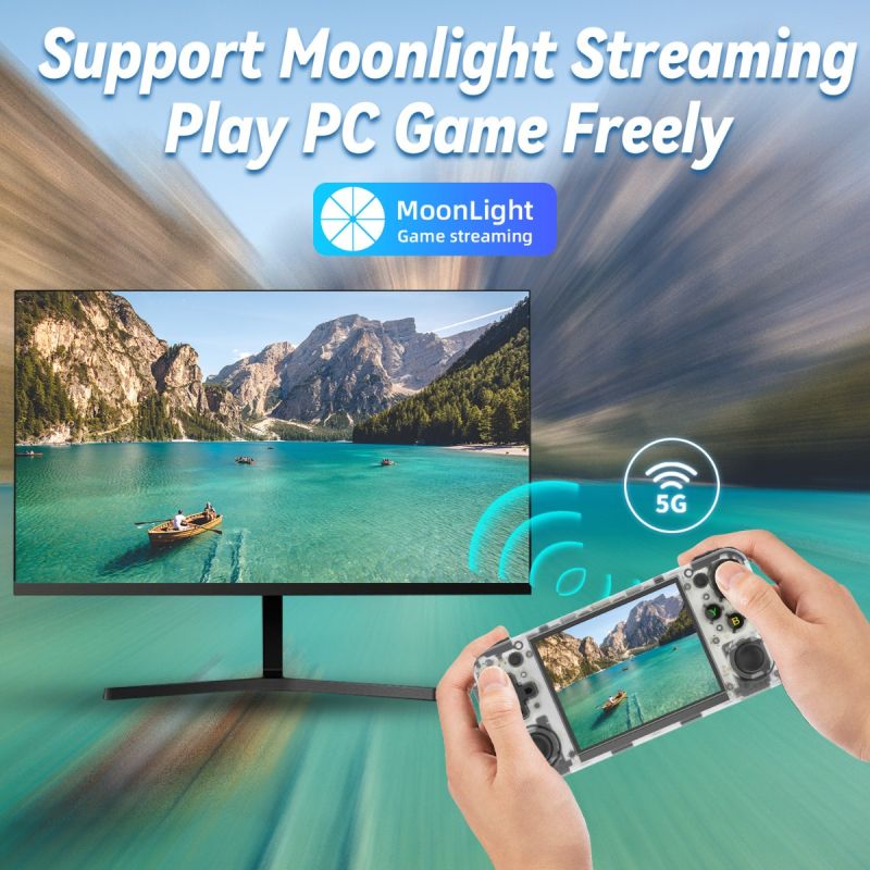 ANBERNIC-consola de juegos portátil RG35XX H, reproductor de vídeo Retro Linux H700, más de 5000 juegos clásicos, compatible con controlador inalámbrico/con cable WIFI