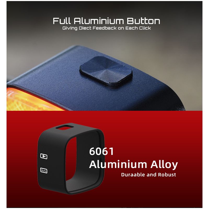 Luz trasera inteligente Enfitnix Cubelite III, luz de advertencia de freno de bicicleta, luz trasera ultrabrillante, luz LED de advertencia nocturna con carga USB