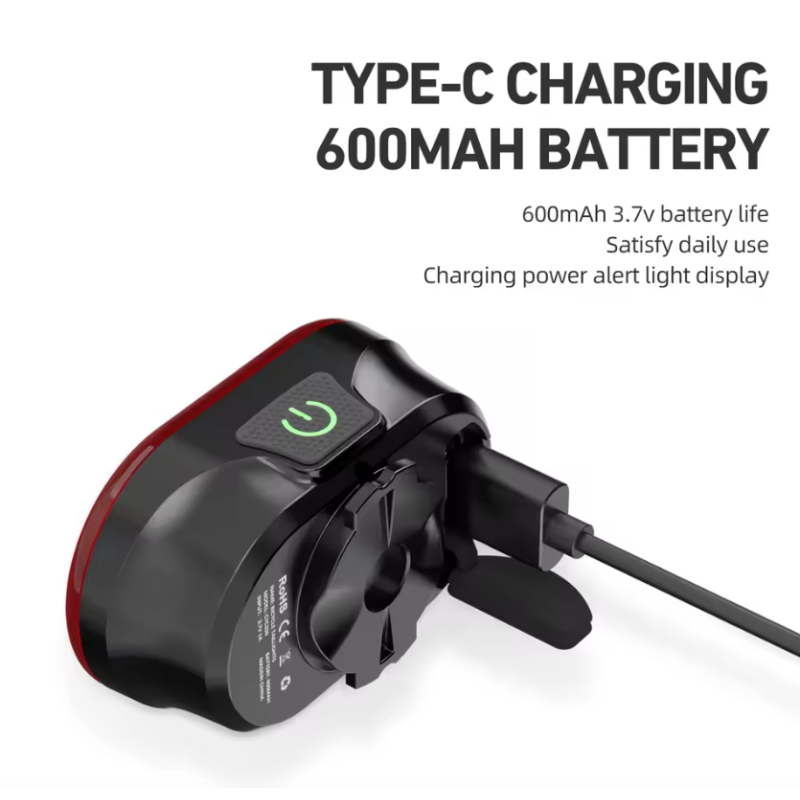 CYCLAMI CY200 - Luz trasera inteligente para bicicleta con sensor de freno, luz LED para bicicleta, luz delantera, accesorios para ciclismo