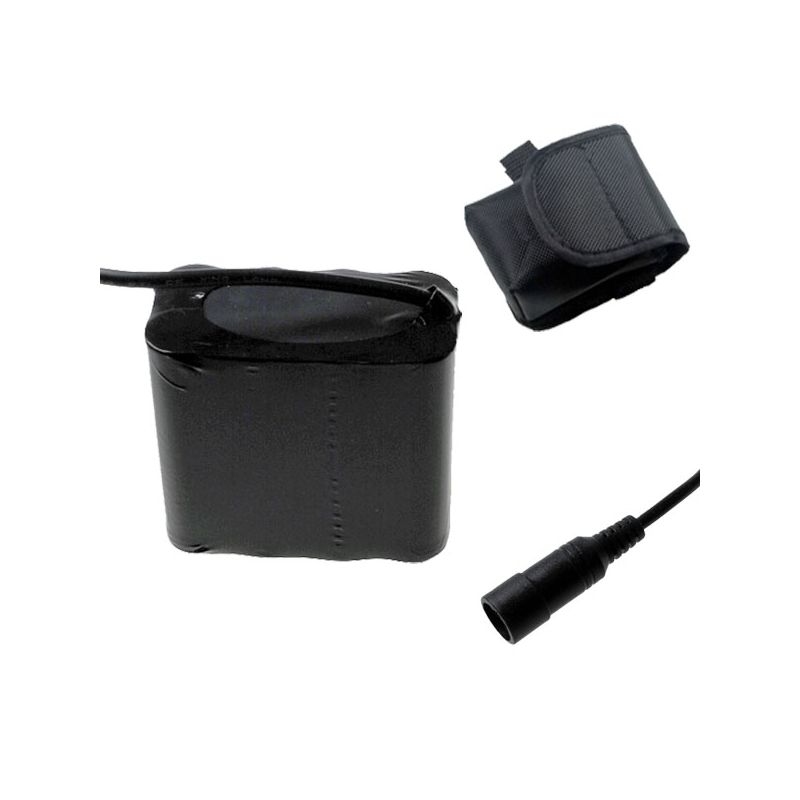 5521 Interfaz de CC 8.4V 8x18650 17600mAh Batería de la luz de la bicicleta para la luz del faro de la bicicleta LED