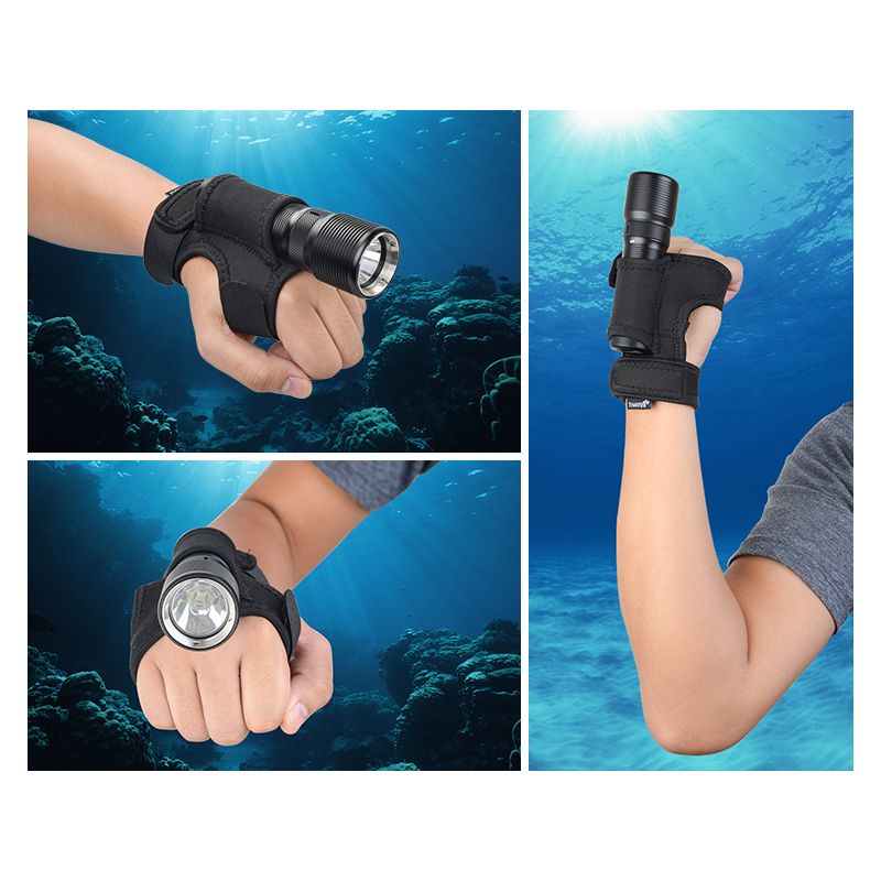 TrustFire TR-DF008 2 700lm Interruptor de control magnético de 3 modos LED Linterna de buceo