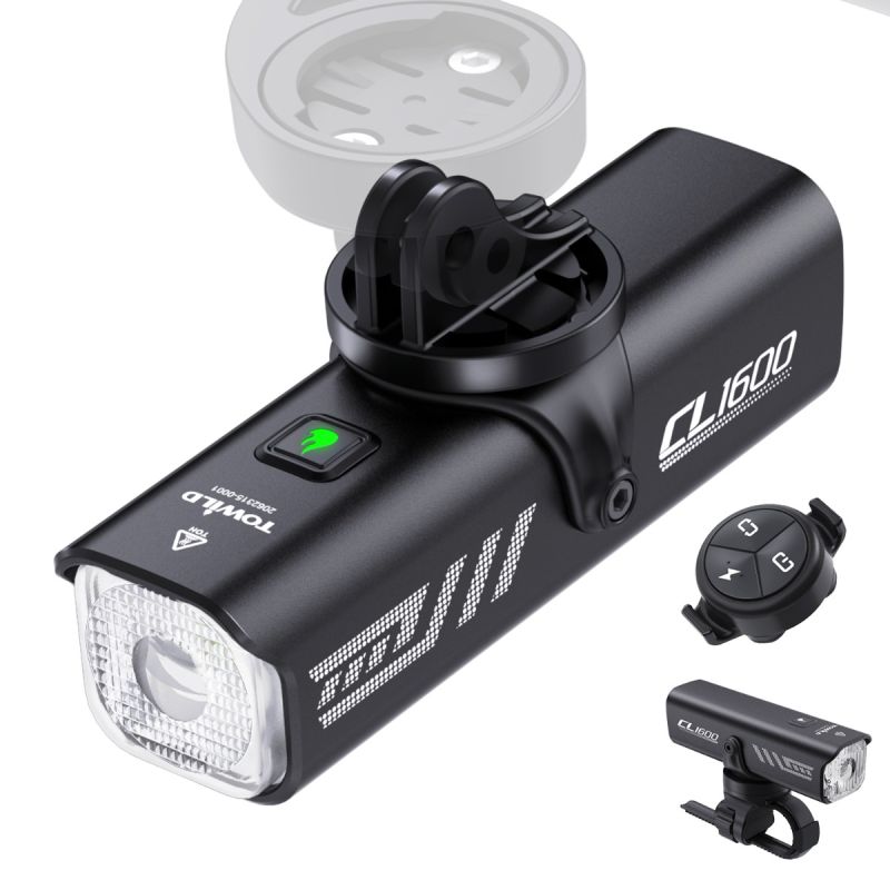 TOWILD CL1600 1600LM Luz de bicicleta Lámpara delantera USB recargable LED 21700 5000mAh Luz de bicicleta Faro de bicicleta impermeable