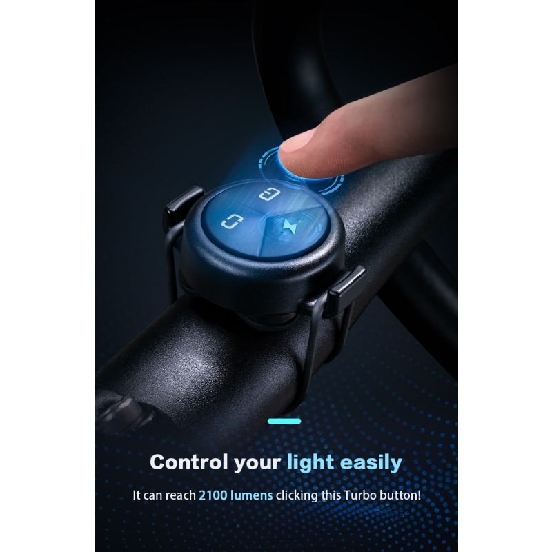 TOWILD DLite 1800 USB recargable bicicleta luz delantera lámpara LED 21700 5000mAh bicicleta luz impermeable bicicleta faro