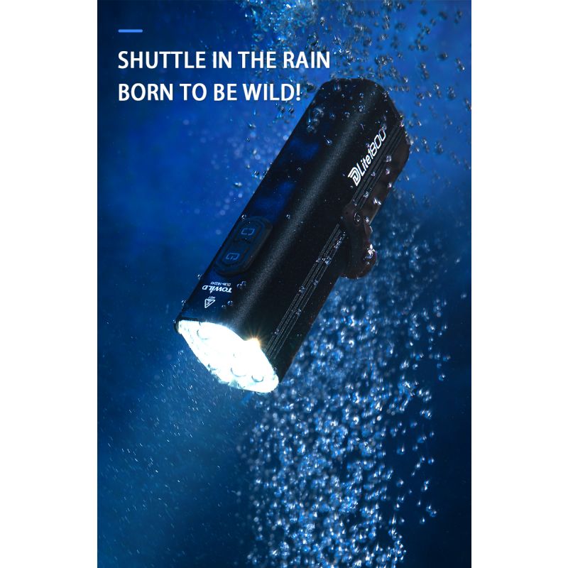 TOWILD DLite 1800 USB recargable bicicleta luz delantera lámpara LED 21700 5000mAh bicicleta luz impermeable bicicleta faro