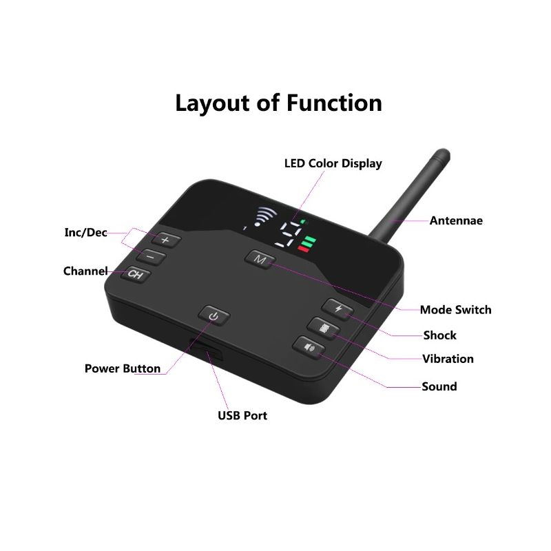 Cerca eléctrica inalámbrica para perros y Collar de entrenamiento con descarga eléctrica, control remoto con pitido ajustable, vibración, descarga recargable