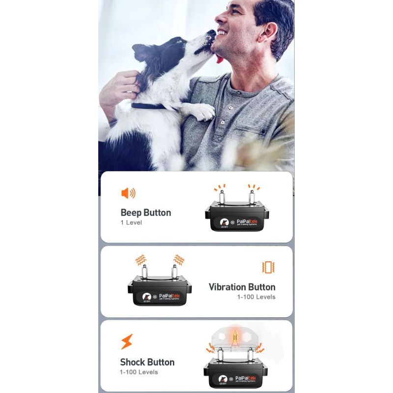 Collar de entrenamiento eléctrico para perros de 1000m, Collar de entrenamiento con Control remoto para mascotas, Collar recargable para Control de ladridos de perros, Collar de parada de choque