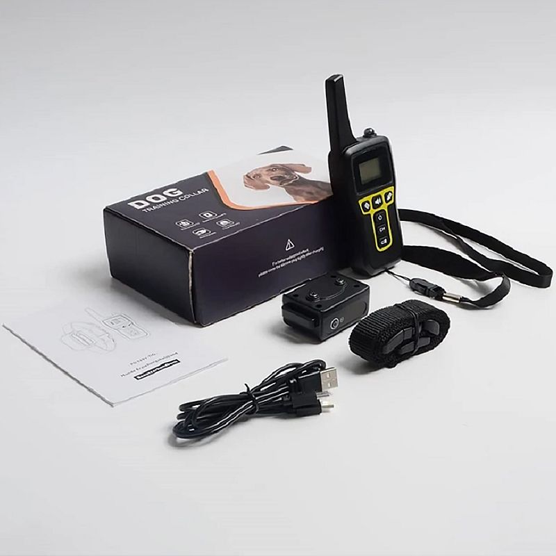 Collar de entrenamiento eléctrico para perros de 1000m, Collar de entrenamiento con Control remoto para mascotas, Collar recargable para Control de ladridos de perros, Collar de parada de choque