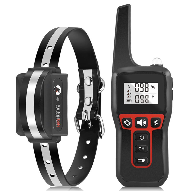Collar de entrenamiento eléctrico para perros de 1000m, Collar de entrenamiento con Control remoto para mascotas, Collar recargable para Control de ladridos de perros, Collar de parada de choque