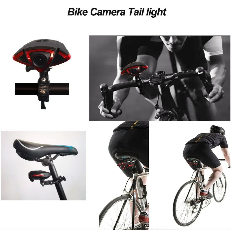 Grabadora de luz trasera de bicicleta, cámara 1080P, Control remoto inalámbrico inteligente, luz de señal de giro de bicicleta, luz trasera de bicicleta DV
