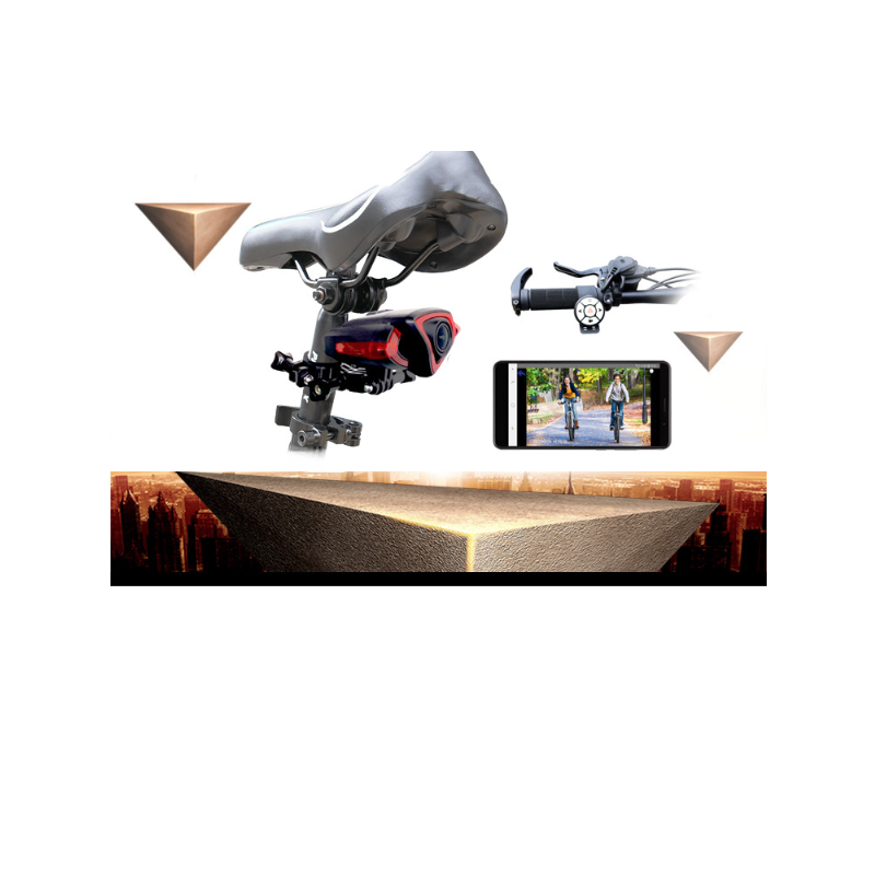 Grabadora de luz trasera de bicicleta, cámara 1080P, Control remoto inalámbrico inteligente, luz de señal de giro de bicicleta, luz trasera de bicicleta DV