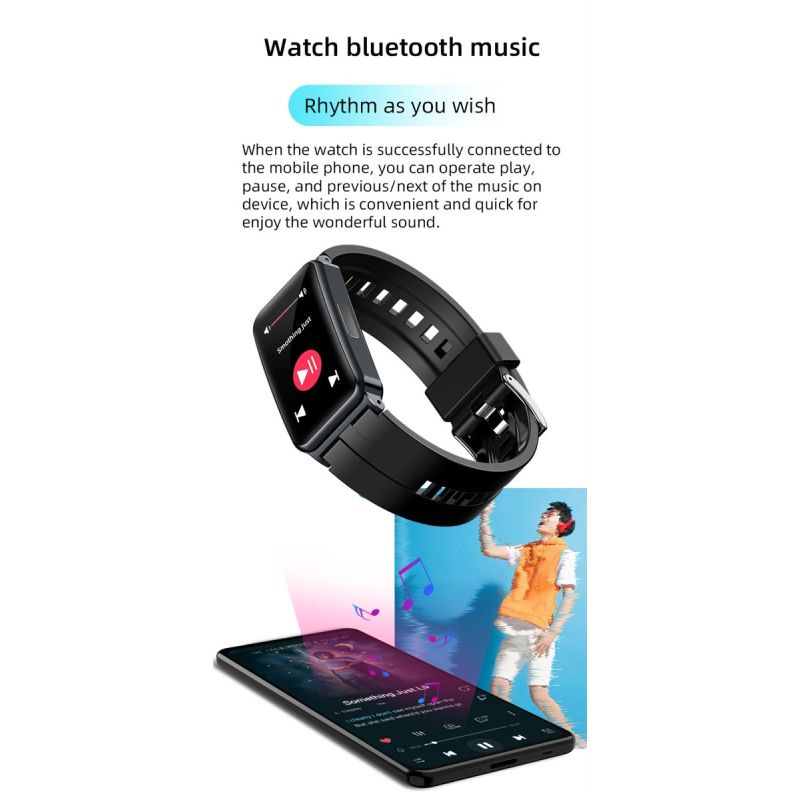 EP01 glucosa en sangre azúcar reloj inteligente ECG  PPG HRV frecuencia cardíaca temperatura 1,47 