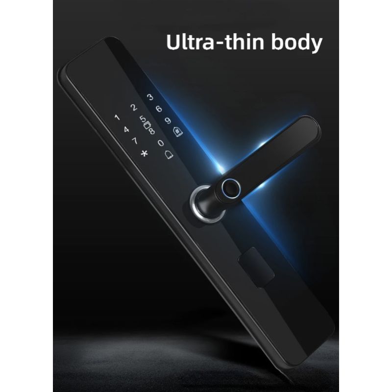 Cerradura de puerta inteligente electrónica con huella digital biométrica