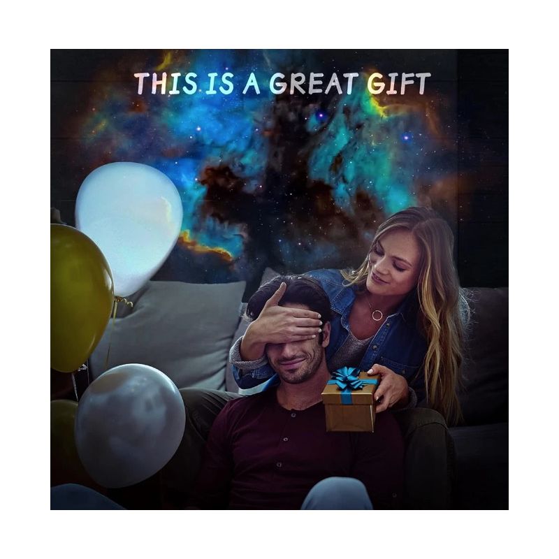 Luz nocturna Proyector de galaxia Proyector de cielo estrellado Lámpara de planetario giratoria de 360 °