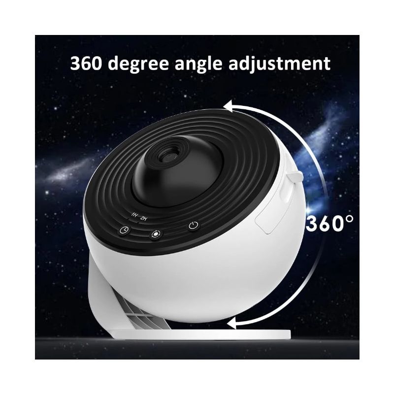 Luz nocturna Proyector de galaxia Proyector de cielo estrellado Lámpara de planetario giratoria de 360 °