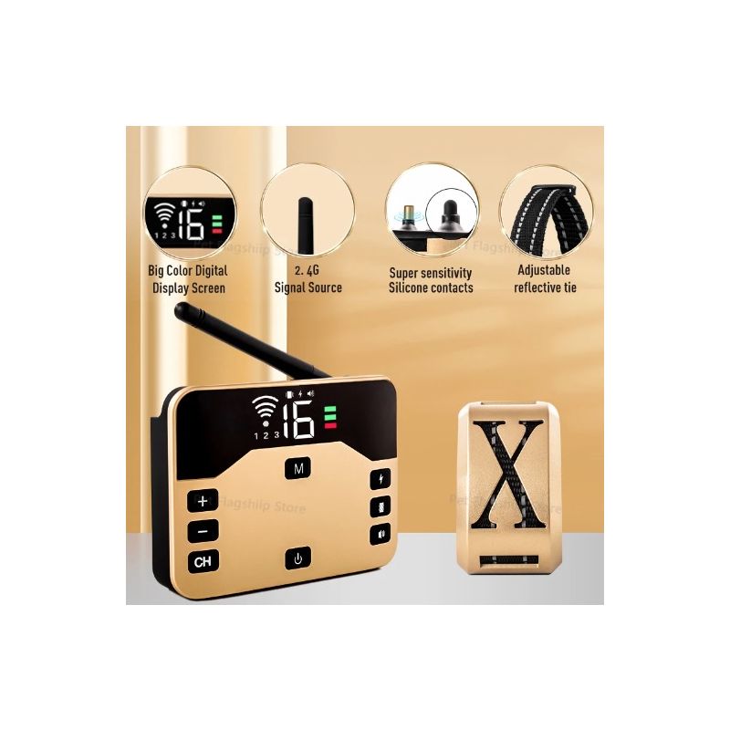 Cerca electrónica inalámbrica para mascotas y collar de entrenamiento para perros con descarga eléctrica