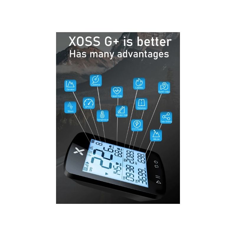 xoss G+ G2 Bicicleta Computadora Generación GPS Ciclismo Velocímetro Inalámbrico Rastreador Odómetro