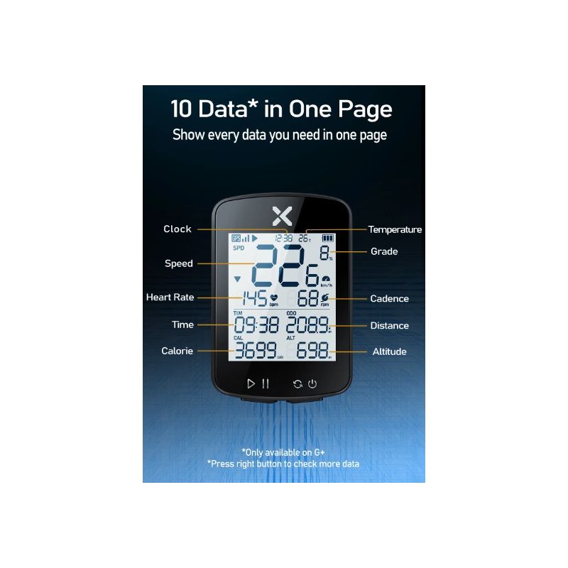 xoss G+ G2 Bicicleta Computadora Generación GPS Ciclismo Velocímetro Inalámbrico Rastreador Odómetro