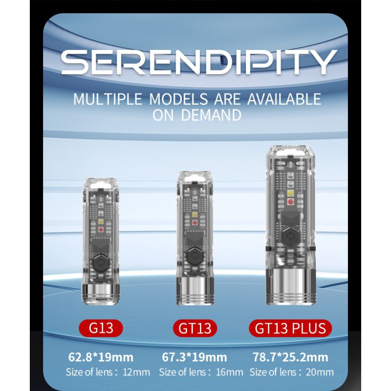 GT13 TIKI Mini llavero luz USB recargable iluminación portátil luz UV para exteriores