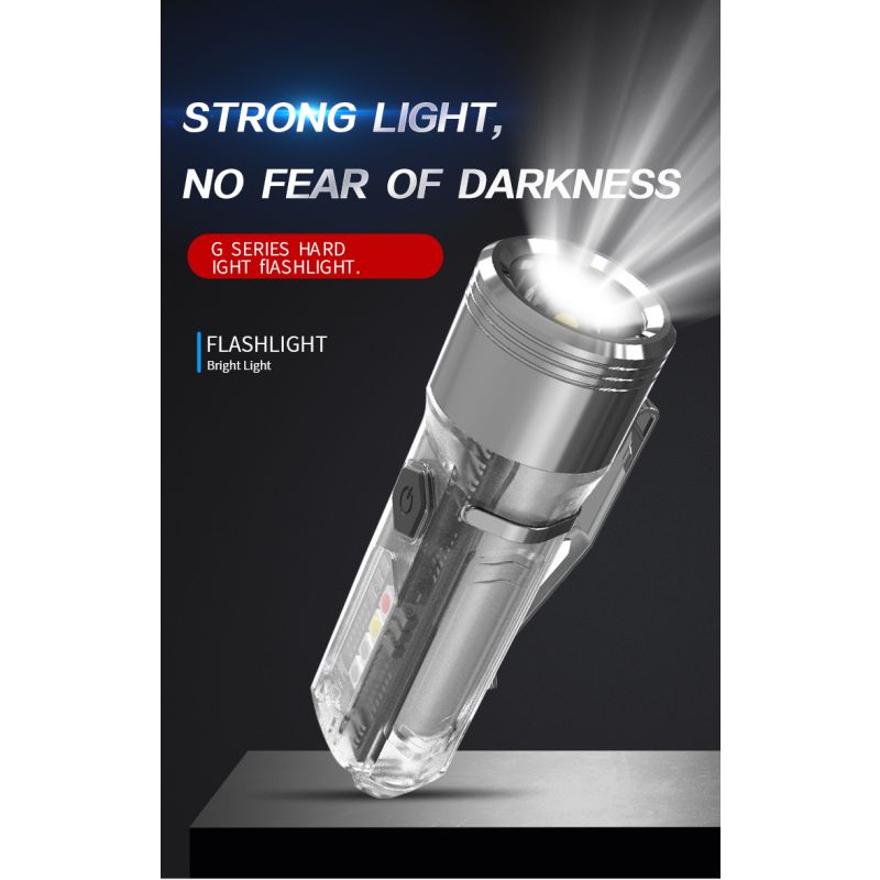 GT13 TIKI Mini llavero luz USB recargable iluminación portátil luz UV para exteriores