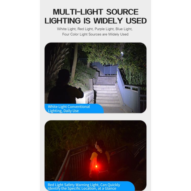 GT13 TIKI Mini llavero luz USB recargable iluminación portátil luz UV para exteriores